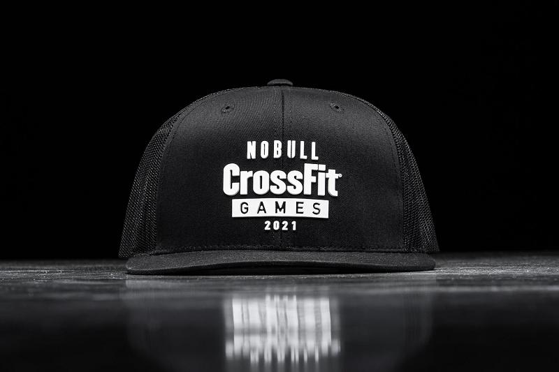 Women\'s Nobull Crossfit Games Flat-Brim Trucker Hats Black | SG H3240A